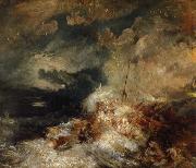 Joseph Mallord William Turner eldsvada till havs oil painting artist